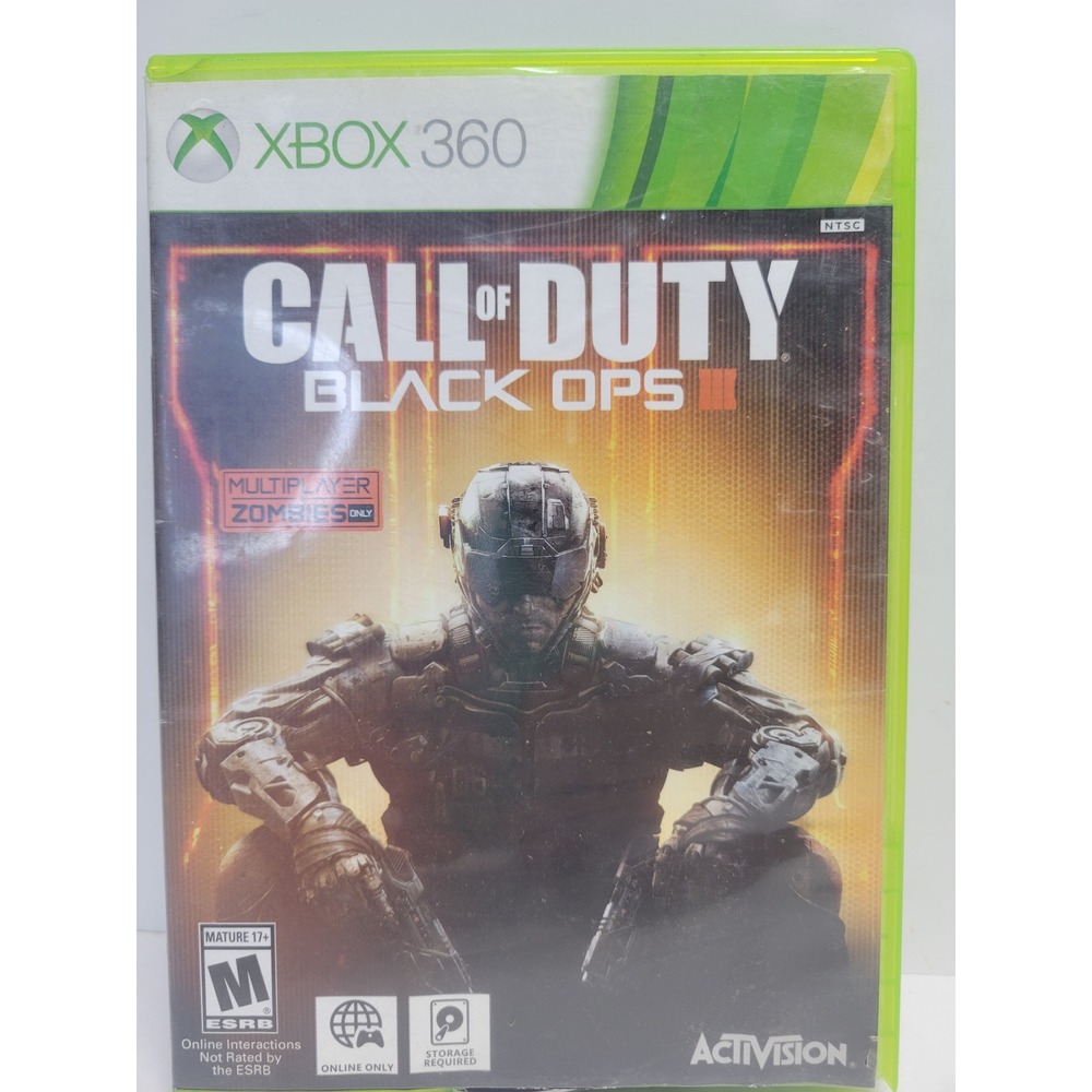 Call of Duty Black Ops III Xbox 360 Activision FPS Multiplayer Zombies NTSC 2015